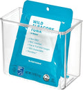 iDesign Adhesive Organizer Bin - Clear | Damage-Free Hanging, For Kitchen, For Bathroom, For Office