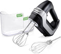 Hamilton Beach Professional 5-Speed Electric Hand Mixer | High-Performance DC Motor | Slow Start | Snap-On Storage Case | Stainless Steel Beaters & Whisk | Black | 62651
