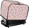2 Slice Toaster Cover Watercolor Rose Pink Dust Proof Washable Kitchen Appliance Cover with Pocket, Oxford Fabric Countertop Toaster Protector for Standard Toasters Small Appliances