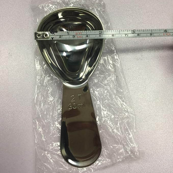 CoaGu 1pc 30ml Coffee Scoop: Premium 18/8 Stainless Steel 2Tbsp Tablespoon for Accurate Coffee Brewing and Baking