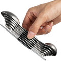 Magnetic Measuring Spoons Set Stainless Steel Dual Sided Stackable Teaspoon | Tablespoon for Measuring Dry and Liquid Ingredients