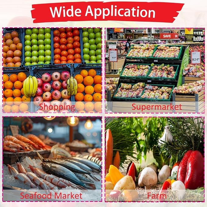 100Pcs Reusable Mesh Produce Bags, 16 Inch Stretchable Mesh Vegetable Bags for Vegetables Onion Potato Storage Fruits Seafood (100Pcs-red)