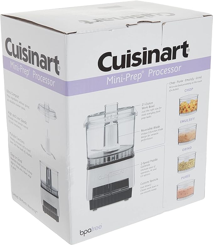 Cuisinart Mini PREP Food Processor Custom, 2.63 Cup, Silver