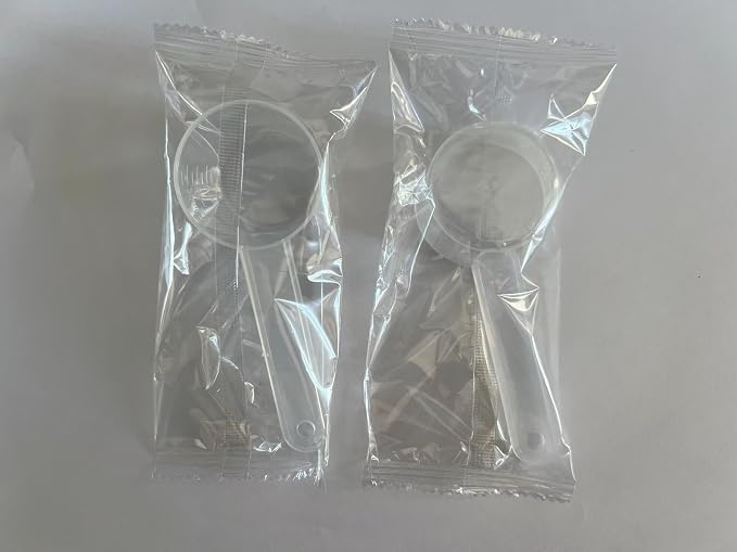 20g/40ml Measuring-Spoons Scoop for Creatine,Powders,Cooking,Recipes,Lab,Food Grade PP Material,BPA-free,Meets FDA Standards,2-Packs(With milliliter scale marking) Transparent