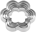 MrCookie Flower Cookie Cutters Stainless Steel.,5-Pack–2.05"-3.74"