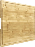 GarveeHome Extra Large Bamboo Cutting Board, 30 x 20 in Wooden Chopping Board for Kitchen, Butcher Block with Juice Groove and Handles, Stove Top Cover, Over Sink Noodle Board