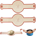 Silicone Bread Sling, 2Pcs Silicone Baking Sling with Longer Handles, Non-Stick & Easy Clean Dutch Oven Baking Mat to Transfer SourDough Easily, Reusable Bread Mat Set