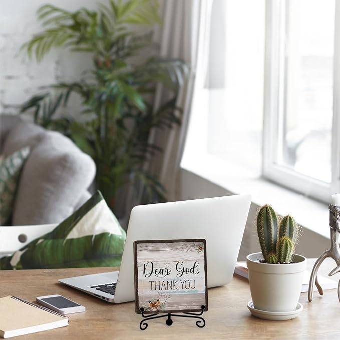 Home Decor, Farmhouse Shelf Decor For Living Room, Boho Aesthetic Table Decorations, Christian Gifts For Women Men, Entryway Tv Stand Fireplace Mantle Coffee Table Decoration (god-21)