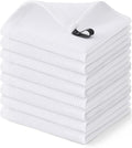 Homaxy 100% Cotton Waffle Weave Dish Cloths, 8 Pack, White | Soft and Absorbent Dish Towels, 12 x 12 Inches Quick Dry Dish Rags