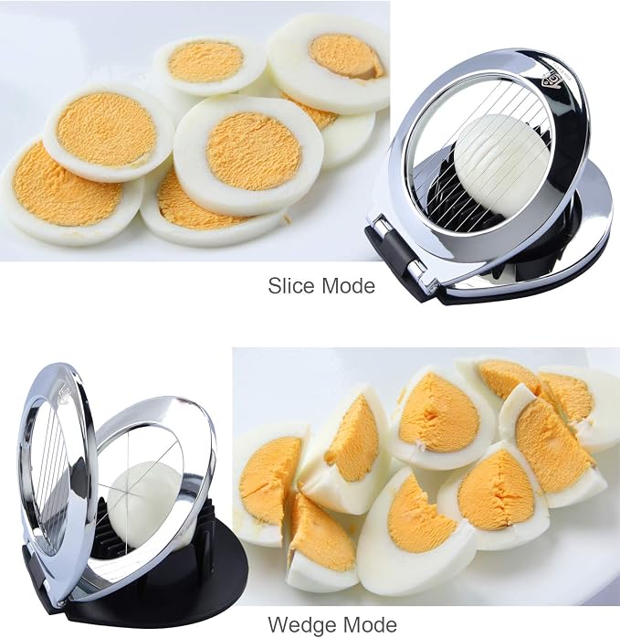 Multi Function Stainless Steel Egg Slicer for Hard Boiled Eggs