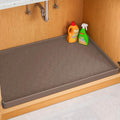 Jin&Bao Under Sink Mat 34" x 22" Waterproof Silicone Cabinet Kitchen Liner | Silicone under kitchen sink mat,cabinet protector,bathroom shelf liner,raised edge,anti-slip,easy to clean & dishwasher safe