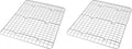 USA Pan Quarter Sheet Oven Safe Nonstick Baking and Cooling Rack (Pack of 2)