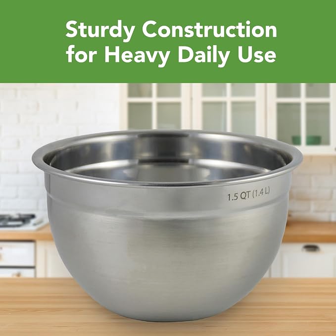 Tovolo, Bowl Mixing Stainless Steel 1.5 Quart, 1 Count (Pack of 8)