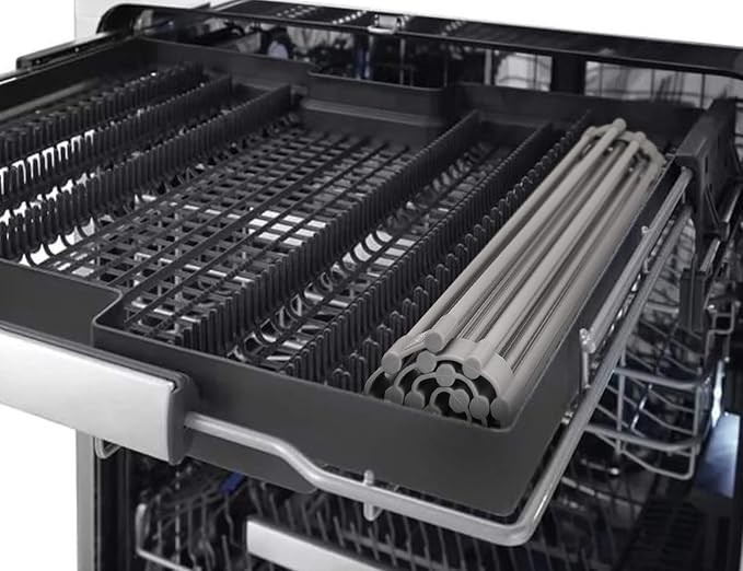 20.5 x 15.5 Inch Roll-Up Dish Drying Rack, Fits Across Sink Openings up to 19.5 Inches, Heavy-Duty Premium Silicone, Strong Support, Non-Slip, Heat-Resistant, Warm Gray