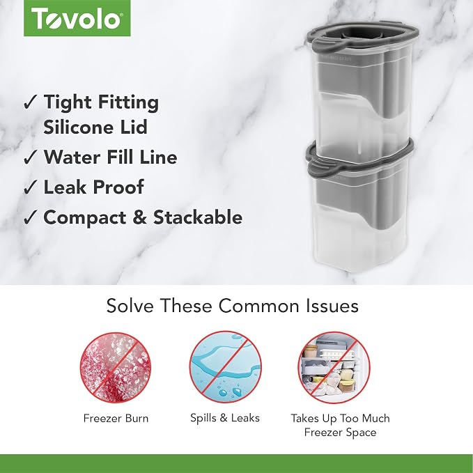Tovolo, Set Ice Molds Skull, 2 Count