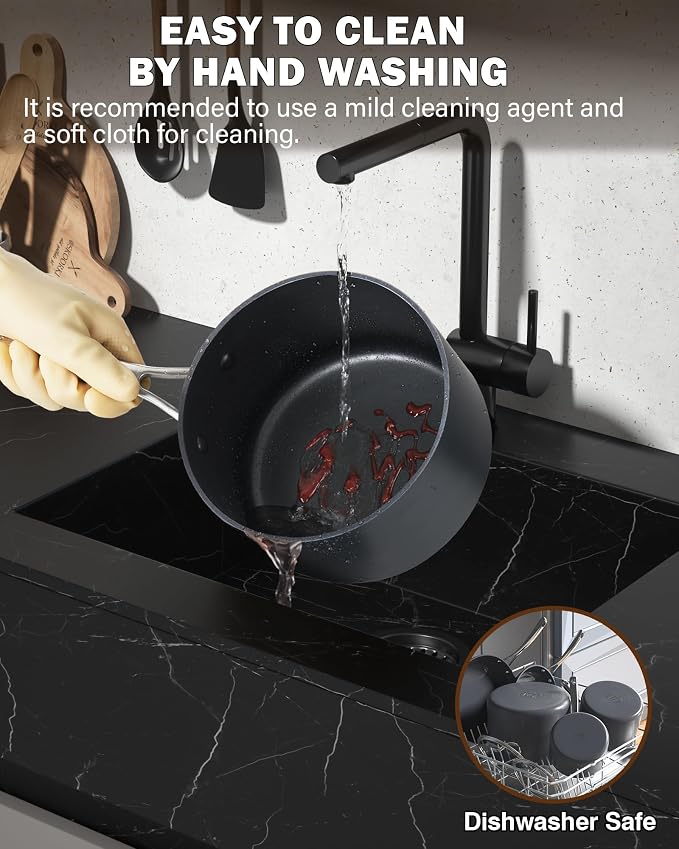 Cooks Standard Classic 2 Quart Hard Anodized Nonstick Saucepan with Glass Lid