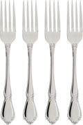 Oneida Chateau Dinner Forks Silverware Set for 4, Flatware | mirror finish, dishwasher safe | cutlery set for kitchen and dining, utensil set, heavy duty, kitchen essentials
