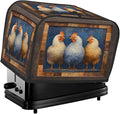 2 Slice Toaster Cover Rooster Animal Funny Toaster Covers Two Slice Wide Slot Waterproof and Dustproof Covers for Wide Slot Toasters and Small Appliances Kitchen Decor Gifts