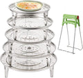 Yesland 5 Sizes 304 Stainless Steel Steamer Rack, Pressure Cooker Canner Rack & Cooling Rack with Detachable Legs, Round Pot Steaming Tray for Baking Cooking Steaming(7'' 7.5'' 8.5'' 9.25'' 10'')