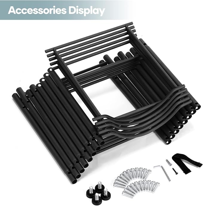 MOOACE 5 Gallon Water Jug Holder, 5 Tier Water Cooler Jug Rack, Black | Heavy Duty Water Bottle Holder Organizer, Detachable Water Dispenser Rack for Kitchen, Living Room, Office
