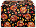 2 Slice Bread Toaster Cover for Thanksgiving, Turkey Maple Leaf Print Bakeware Protector Kitchen Accessories Appliance Dust Cover Kitchen Festival Decor Toaster Oven Covers