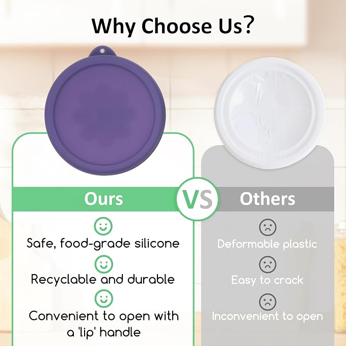 2 Cup Round Silicone Storage Cover Lids Replacement for Anchor Hocking and Pyrex 7200-PC Glass Bowls (Container not Included) (Dark Blue) 2 Pack