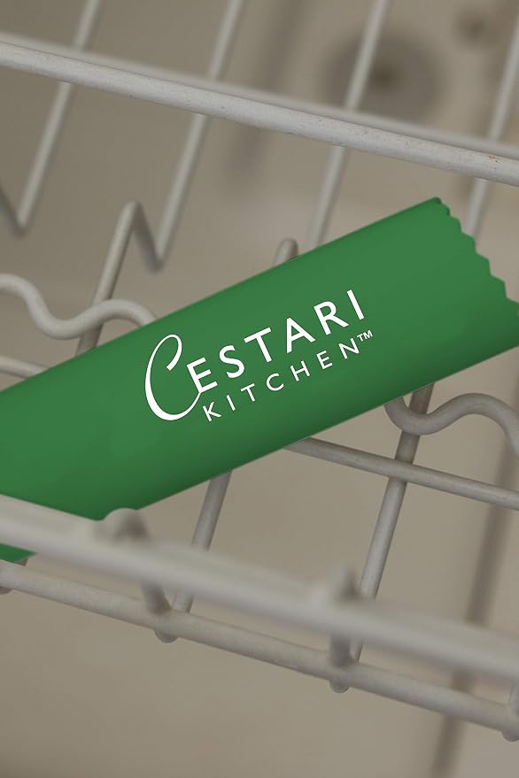 Cestari Kitchen Garlic Peeler Tube Roller – Silicone Garlic Skin Remover, Peels Multiple Cloves in Seconds, BPA-Free, Dishwasher Safe, Green