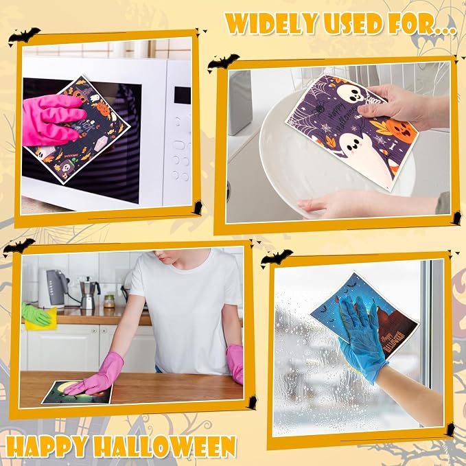 Lucomb Sedish Dishcloth (8 Pack-Halloween Days)