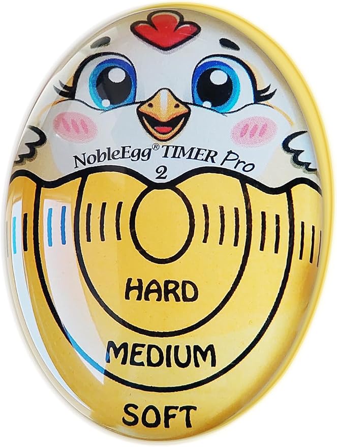 Nobleegg Egg Timer Pro2 Boiler Hard Medium Soft Boiled Eggs Changes Color Yellow Certified