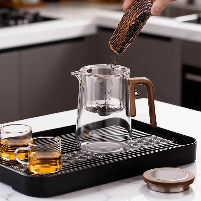Enchanted Tea Pot with Tea Infuser, Loose Leaf Tea Steeper, 27 oz | Magic Teapot for Loose Leaf Tea Diffusers, Glass Tea Maker, Ideal Gift for Tea Lovers