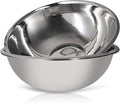 30 Quart Large Stainless Steel Mixing Bowls Set, 3-Pack, Nesting Bowls | Extra Large Commercial Grade Metal Bowls for Meal Prep, Baking, Serving, Food Storage. Rustproof & Dishwasher Safe