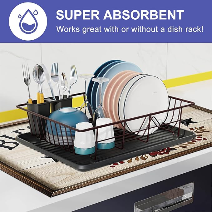 HOMETITUTE Stove Top Cover 28x20 Bless Our Home Star Heat Resistant Mat