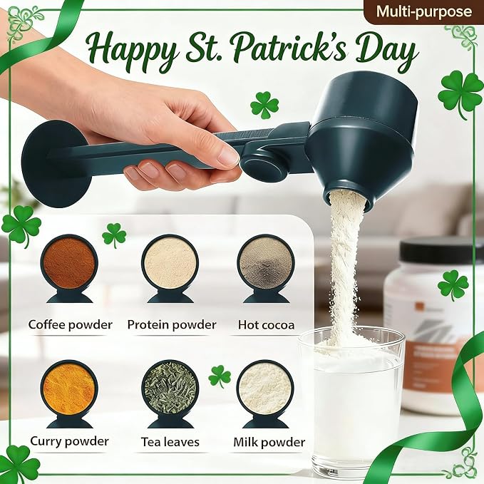 Coffee Scoop & Funnel, Jade Green, 2 Models A&B, 2Pcs | For Reusable K-Cup Pods, 2Tbsp Dosing Spoon, 51mm Espresso Tamper, BPA-Free PCTG, Dishwasher Safe