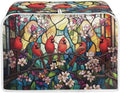 Cardinal Printed Toaster Cover Peach Blossom Toaster Dust Covers 4 Slice Bread Maker Cover Dustproof, Waterproof Kitchen Small Appliance Protector