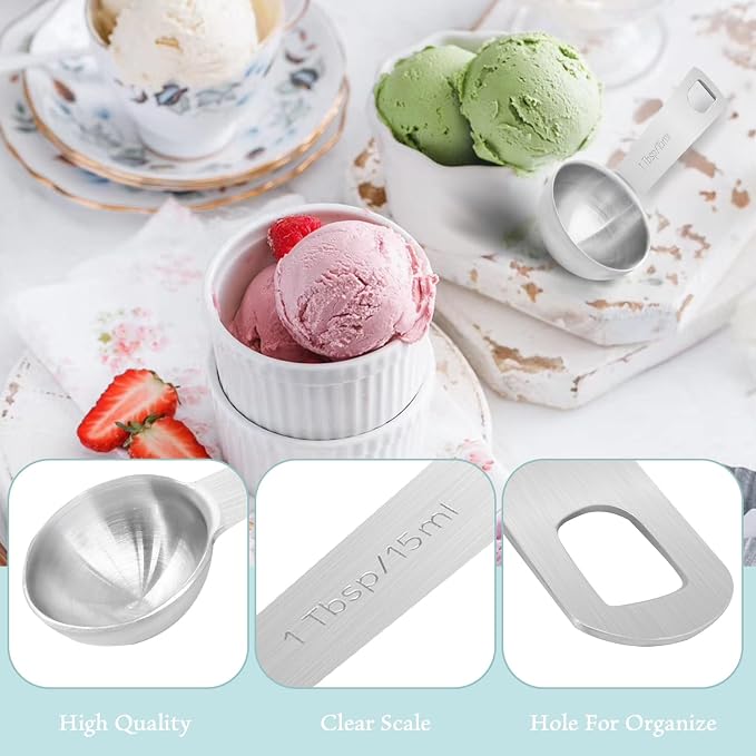 1 Tablespoon Stainless Steel Measuring Spoons | 1 Tbsp | 3 Tsp | 15 Ml | 15 Cc, Metal Single Measuring Spoon, For Measuring Coffee Powder, For Grains and Loose Tea