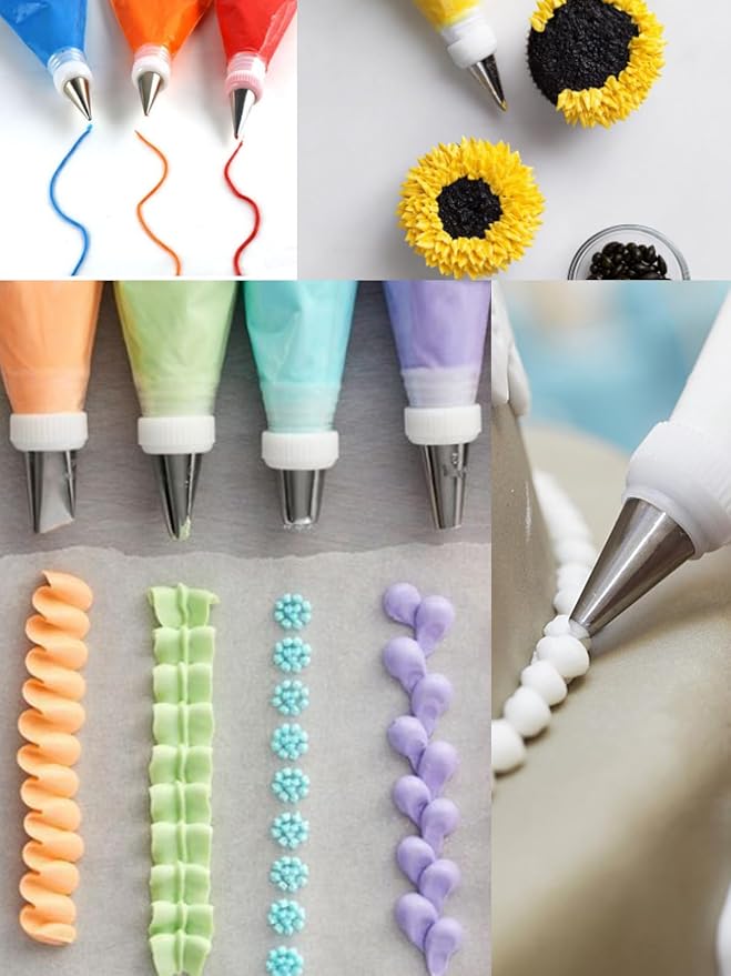 Standard Couplers for Piping Bags, 12 Pcs Icing Tip Couplers