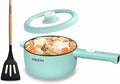 Dezin 2L Hot Pot Electric, Non-Stick Electric Pan, 700W Adjustable Power | Electric Pot for Cooking/Steak/Egg/Fried Rice/Ramen/Soup, Portable Pot for Dorm/RV/Family/Travel/Camping, Include Spatula
