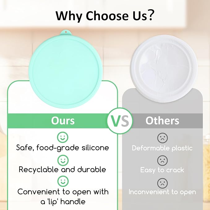 1 Cup Round Silicone Storage Cover Lids Replacement for Anchor Hocking and Pyrex 7202-PC Glass Bowls (Container not Included) (Green) 2 Pack