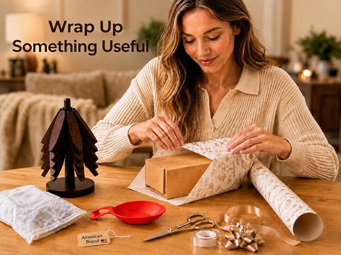 MINARAI-Wooden Trivets for Hot Dishes,5-Pads,Silicone Spoon Holder Included | Protects Countertops From Hot Pots, Pans And Teapots. Top Holiday Gifts