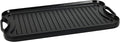 Amazon Basics Pre-Seasoned Cast Iron Reversible Rectangular Grill/Griddle with Even Heat Distribution, Black, 20 x 10.63 x 0.98 inch