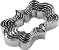 MrCookie Plaque Shaped Cookie Cutters Set,Sturdy Stainless Steel,6pc Sturdy