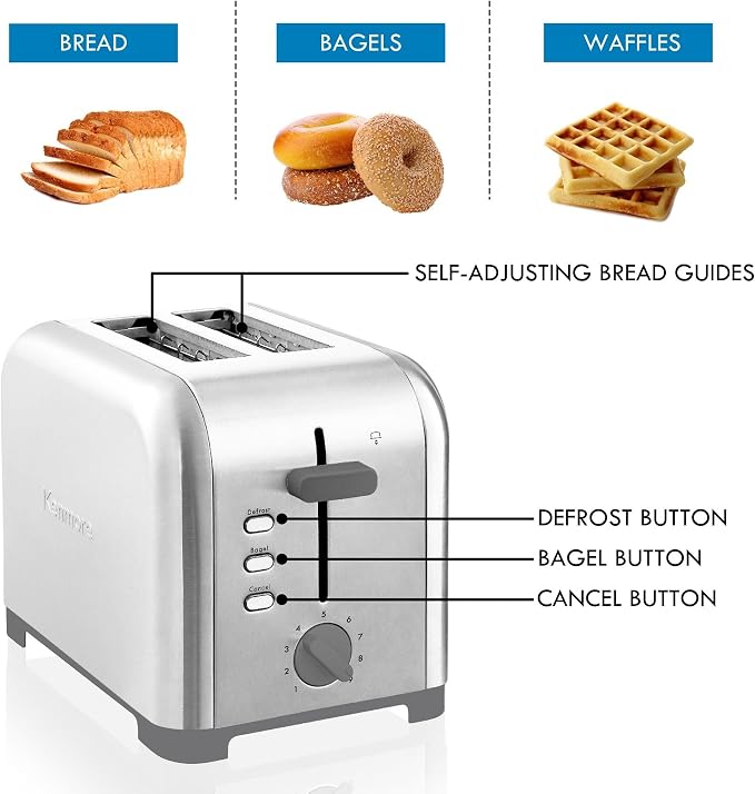 Kenmore 40606 2-Slice Toaster in Stainless Steel