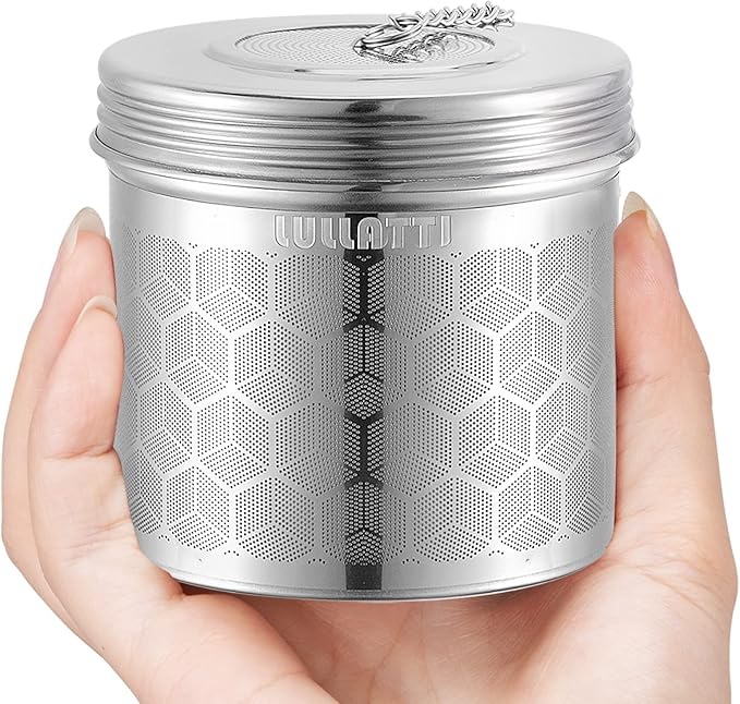 Extra Large Tea Ball Infuser for Pitcher(2 Pack), 18/8 Stainless Steel Tea Steeper, Extra Fine Mesh Tea Strainer Perfect for Brewing Herbs, Iced Tea, Coffee, Cooking Soup | For loose tea, large tea ball, fine mesh traps sediment, multi-use for drinks &...