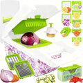 Vegetable Chopper Mandoline Slicer Home Kitchen Appliance Essential Gadget | Pro-Series Veggie Cutter with Container for Food Onion Fruit Salad Potato Christmas Gift House Cooking Supply Tool Item