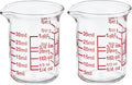 High Borosilicate Glass Measuring Cup with V-Shaped Spout, 30ml (1oz) | Pack of 2 – Precision Glass Measuring Cup for Kitchen & Bar