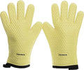 KITCHEN PERFECTION S Silicone Smoker BBQ Gloves - Heat Resistant Oven Mitts | Made For Women, Waterproof, 5-Finger Design For A Better Grip, For Meat Smoking, Grilling, Cooking, Frying Turkey, Grill Gift