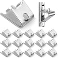 Hotop 16 Pieces 920158 Refrigerator Shelf Clips Freezer Rack Buckles | Commercial Replacement for Fridge Support, Compatible Cooler Clips, Metal Buckles Freezer Racks, Fits Model 920158 Parts