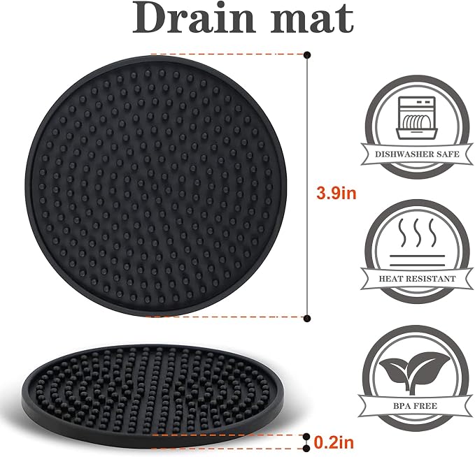 Cast Iron Cleaner Scrubber+Tray Heavy Duty Handle, 3mm Welded Chain Mail | Fine Ring,Stainless Steel Sponge Chainmail Scrubber, Skillet Oven Grill Cleaning Metal Brush -Dishwasher Safe,Heat Resistant