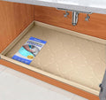 Waterproof Under Sink Mat 37" x 22" Silicone Mat Cabinet Protector | Heavy Duty Deep Drip Tray, Extra Thick Non Slip Liner for Kitchen & Bathroom, Pets, Organizer, Storage, Boots, Home Essential