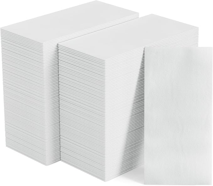 600PACK Disposable Hand Towels for Bathroom, Paper Guest Towels | Soft and Absorbent Disposable Decorative Bathroom Hand Napkins for Kitchen, Parties, Weddings, Dinners